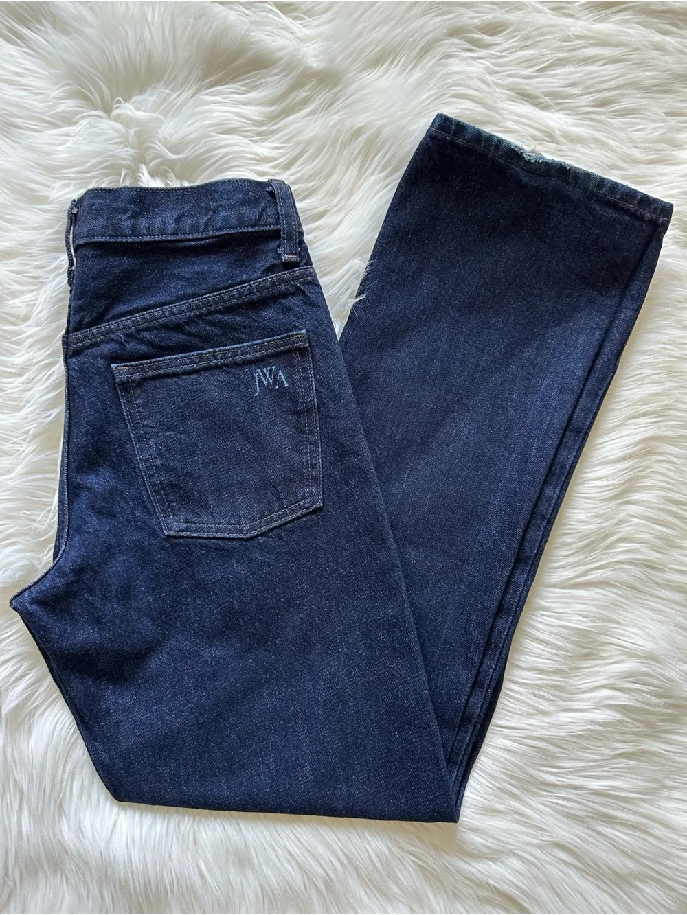 Uniqlo JW Anderson Navy Blue Straight Jeans - Picture 2 of 6